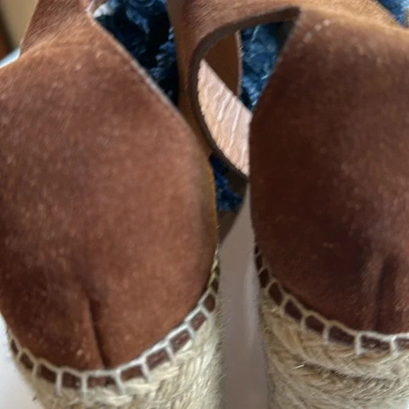 Chloe frayed denim platform size 10 - Picture 9 of 14